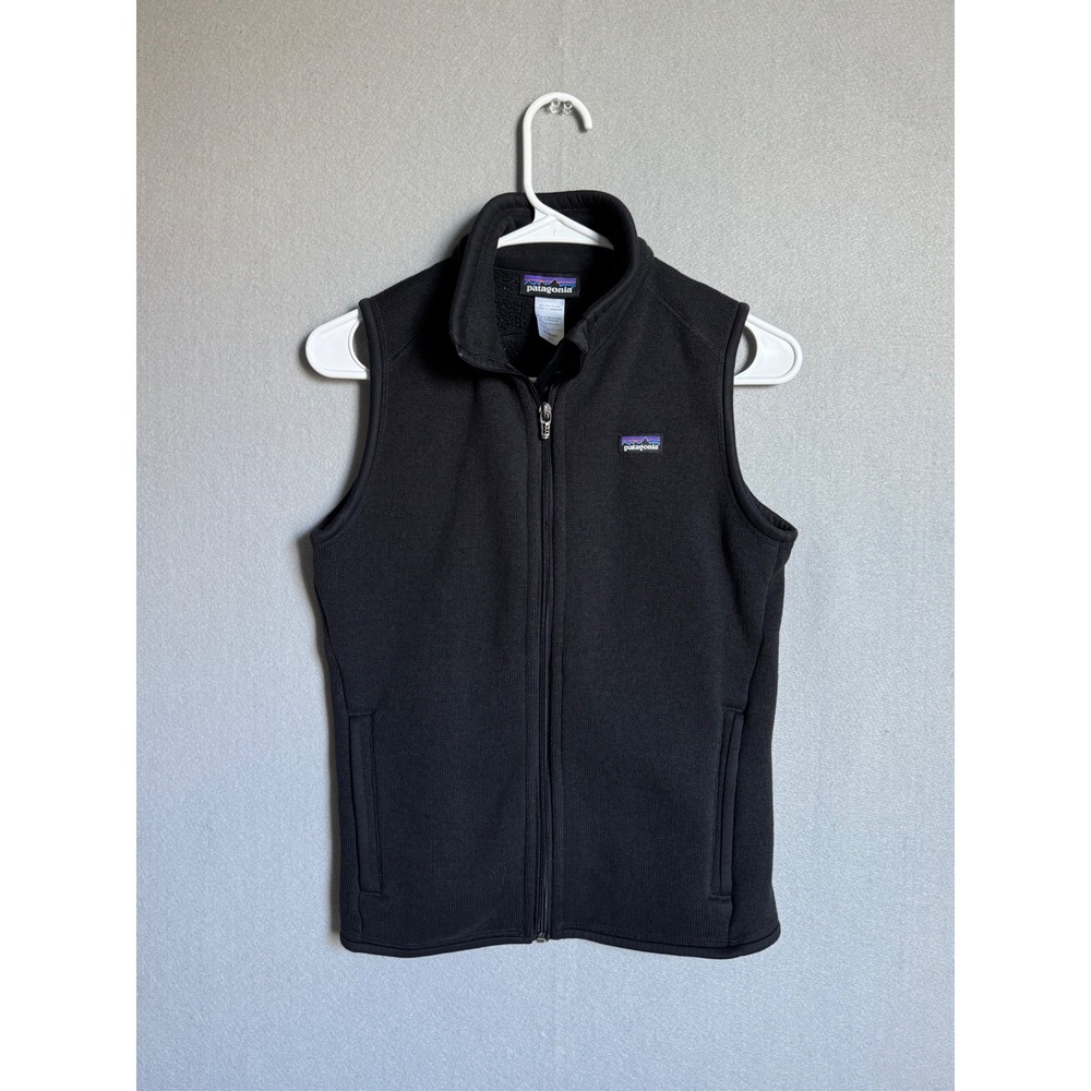 Patagonia Better Sweater Vest Womens S Black Fleece Full Zip Outdoor Hiking